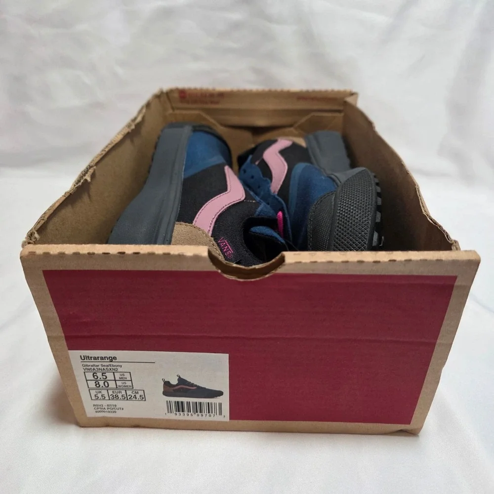 Vans UltraRange Gibraltar Sea Ebony Pink Mens 6.5 Womens 8 VN0A3NASXN2 New